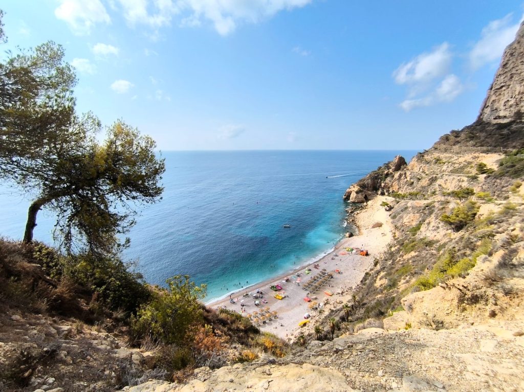 cala moraig. mejor playa alicante