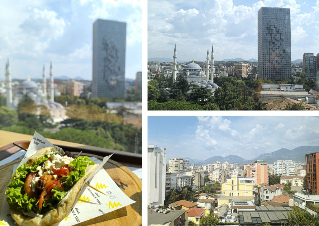 donde comer en Tirana con vistas